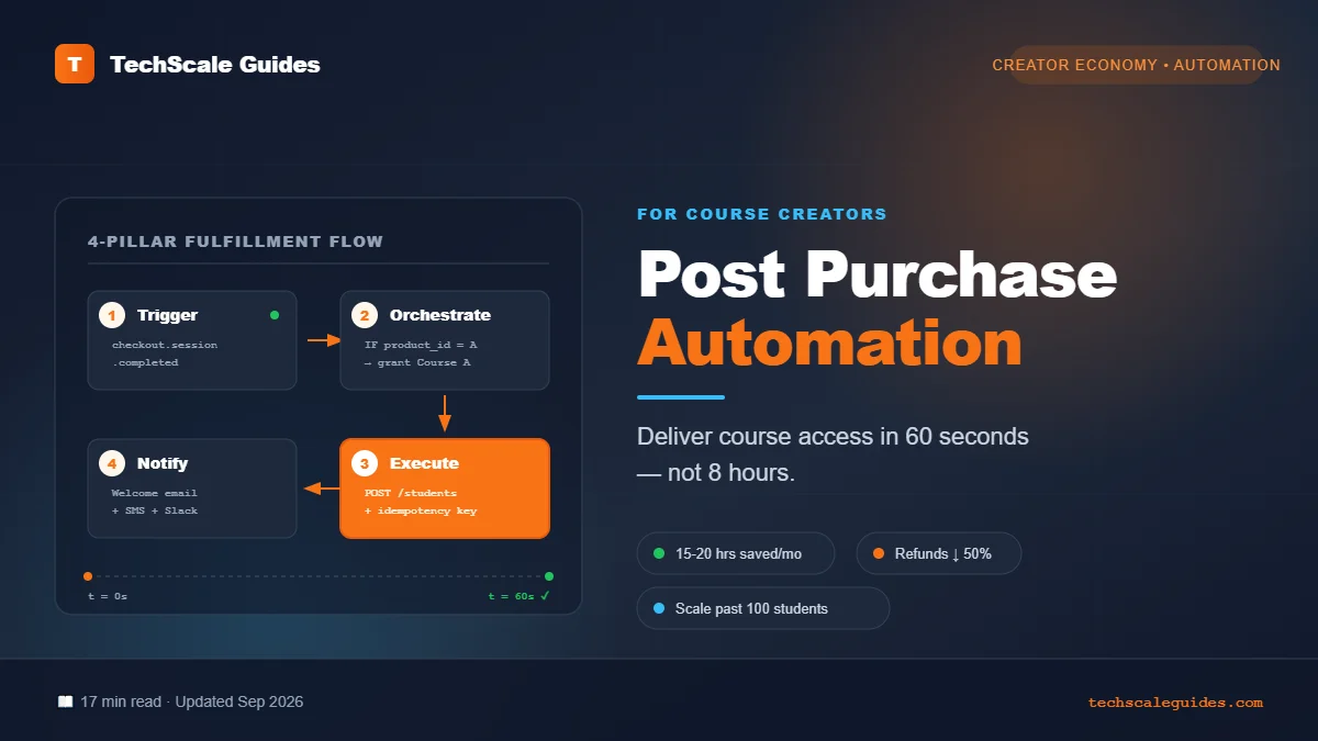 Post Purchase Automation — automate course fulfillment with Systeme.io and n8n